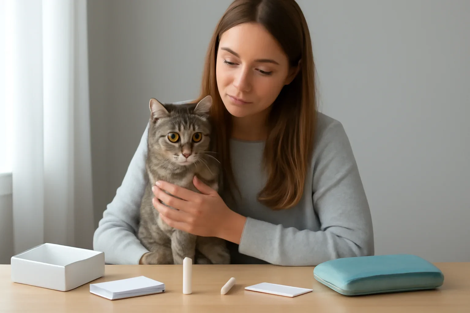cat dna test alternatives and replacement options visual with cat owner and testing materials
