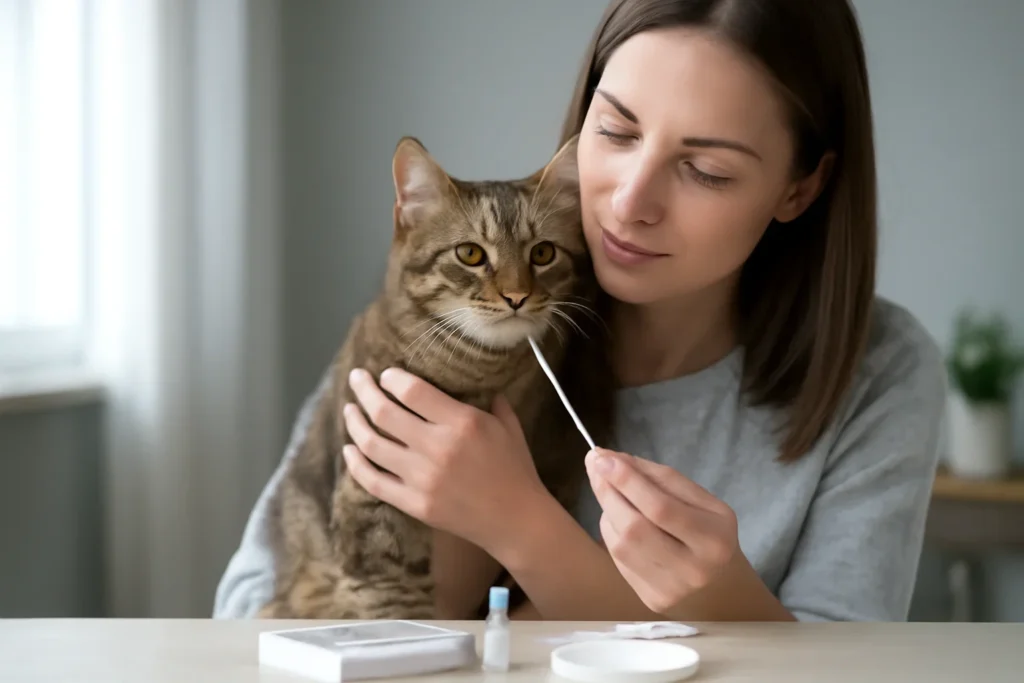 are cat dna tests accurate? visual with cat owner and testing materials