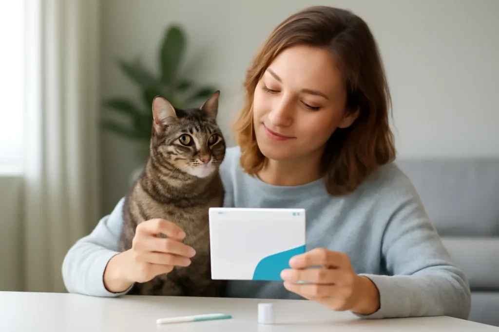 can a cat dna test tell age? visual with cat owner and testing materials