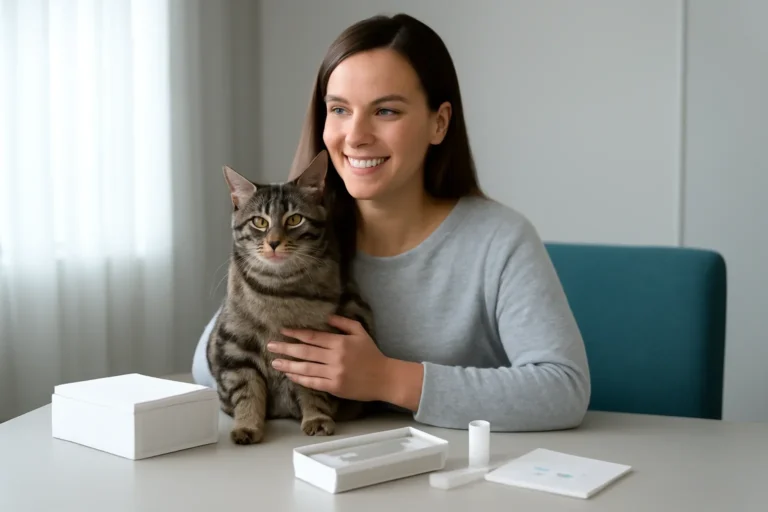 basepaws on shark tank visual with cat owner and testing materials