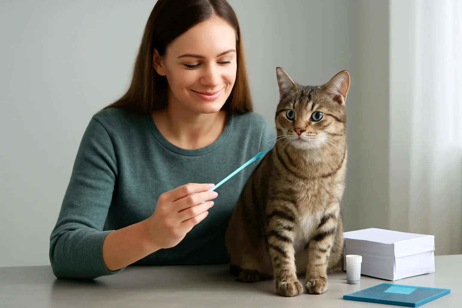 uc davis cat dna testing guide visual with cat owner and testing materials